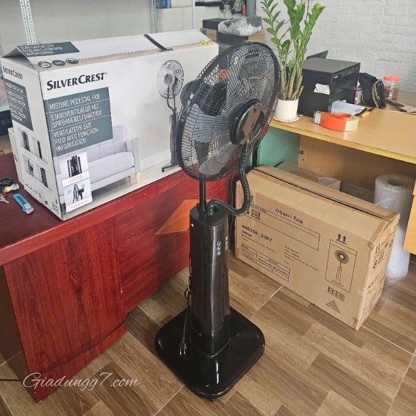 Quạt phun sương SilverCrest SSVS 70 C3 Tạo ẩm bằng công nghệ siêu âm