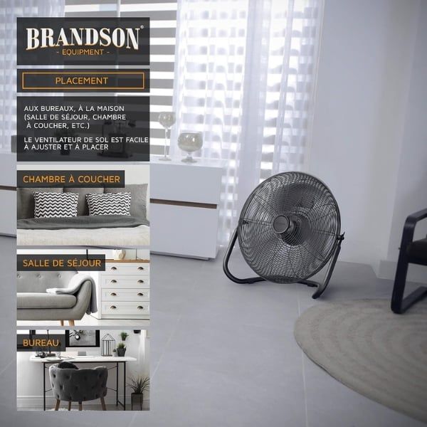 Quạt sàn Brandson 45cm Điều chỉnh linh hoạt, tối ưu trải nghiệm người dùng