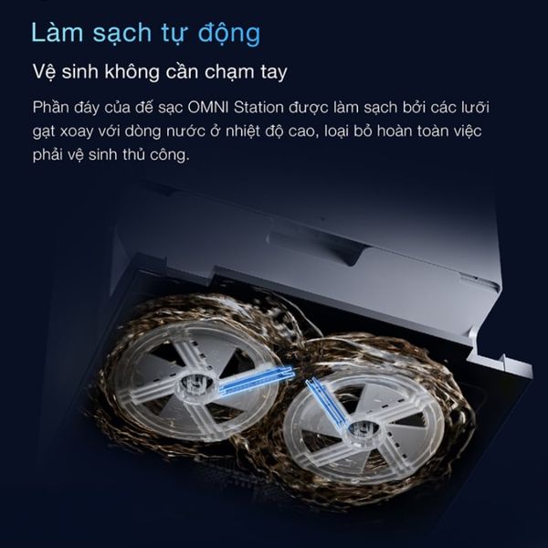 Robot hút bụi Ecovacs T50 Pro Omni Tính năng nhận diện vết bẩn và tự động lau lại thông minh