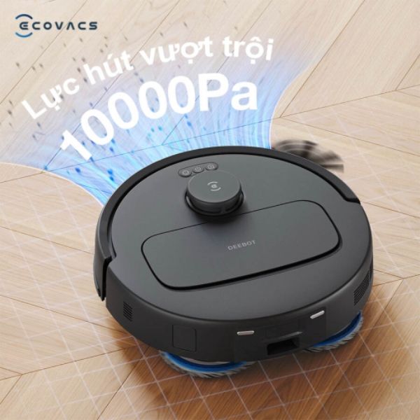 Robot hút bụi lau nhà Ecovacs Deebot N30 Pro Omni 2025 Lực hút mạnh mẽ 10000Pa