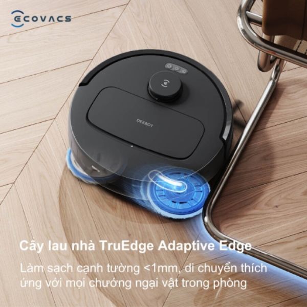 Robot hút bụi lau nhà Ecovacs Deebot N30 Pro Omni 2025 Làm sạch cạnh tường dưới 1mm