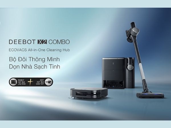 Robot hút bụi lau nhà Ecovacs Deebot X2 kèm hút bụi cầm tay mang đến sức mạnh làm sạch hàng đầu với nhiều tính năng ấn tượng.