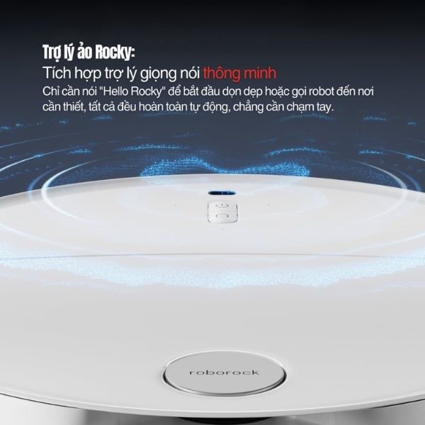 Robot hút bụi lau nhà Roborock Q Revo EdgeT với Trợ lý giọng nói “Hello Rocky”