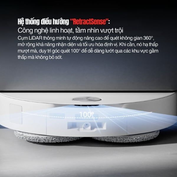 Hệ thống Điều hướng RetractSense – Công nghệ tiên tiến trên Saros 10 và Roborock Q Revo EdgeT