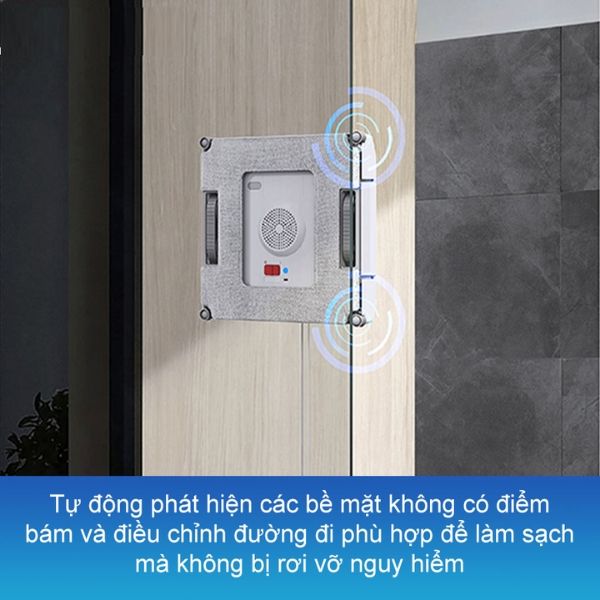 Robot lau kính Ecovacs Winbot W1 Pro Hệ thống cảm biến phát hiện cạnh chính xác