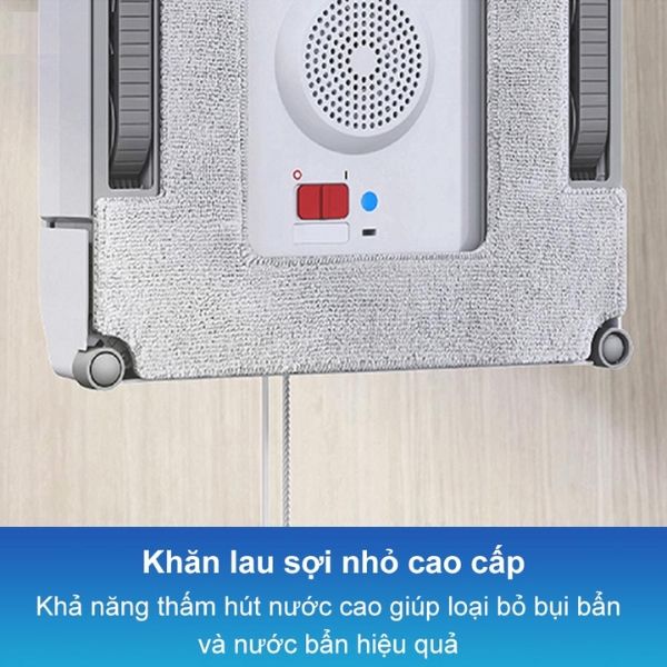 Robot lau kính Ecovacs Winbot W1 Pro Khăn lau làm từ vật liệu vi sợi microfiber cao cấp