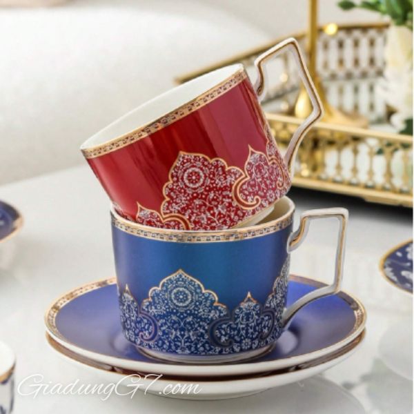 Set 2 bộ tách đĩa kèm thìa UK TEMPI có Màu sắc sắc nét, họa tiết tinh tế