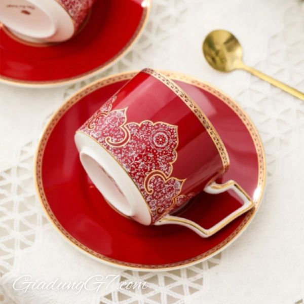 Set 2 bộ tách đĩa kèm thìa UK TEMPI chất liệu Sứ xương tốt