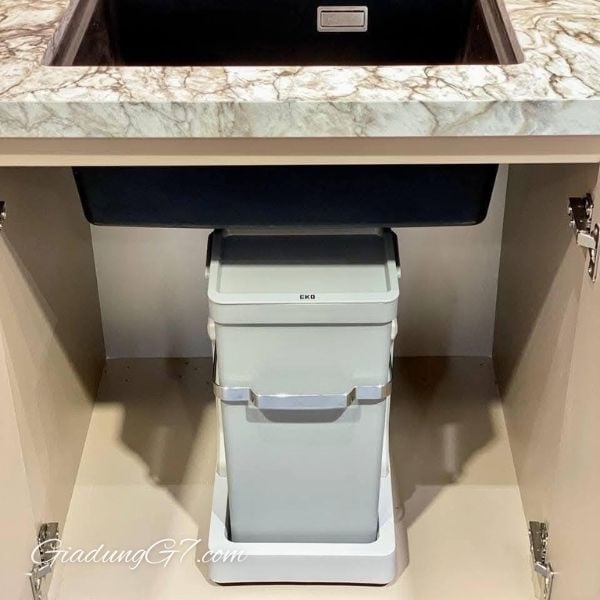 Set 2 thùng rác EKO Deco Duo EK9932 20L & 15L Hiệu quả cho nhà bếp, tiết kiệm không gian