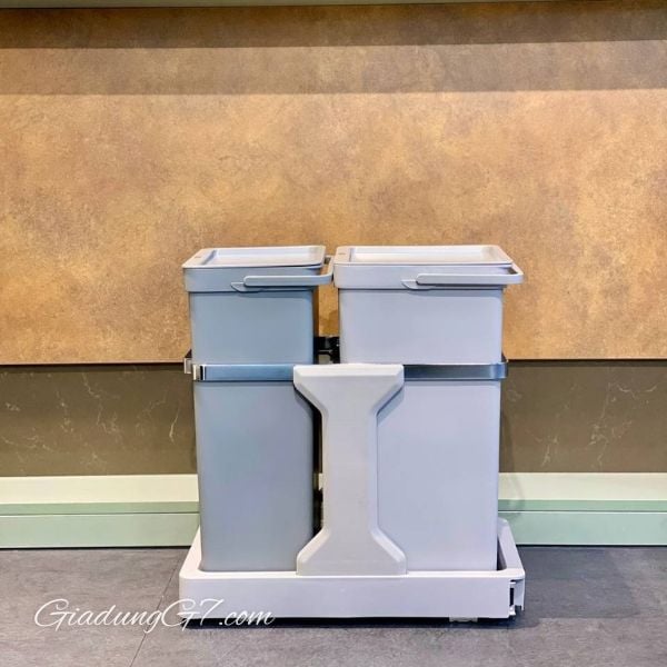 Set 2 thùng rác EKO Deco Duo EK9932 20L & 15L Tươi mới và gọn gàng cho không gian bếp