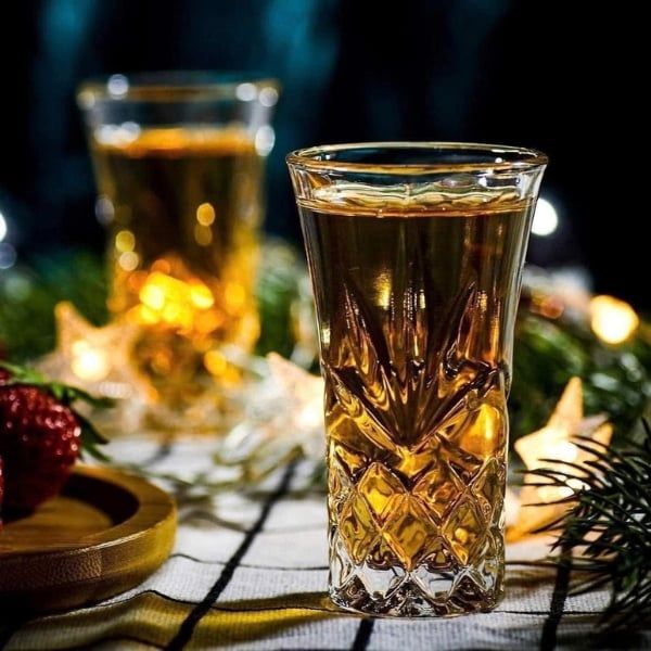 Set 6 ly pha lê Killarney Trinity Fluted 59ml uống rượu mạnh