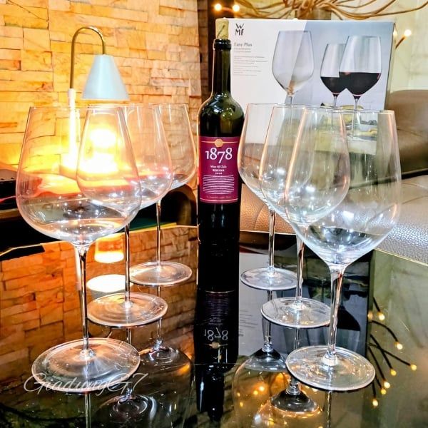 Set 6 ly vang đỏ WMF Easy Plus 450ml 0910039990 Thiết kế vượt thời gian và dễ dàng kết hợp