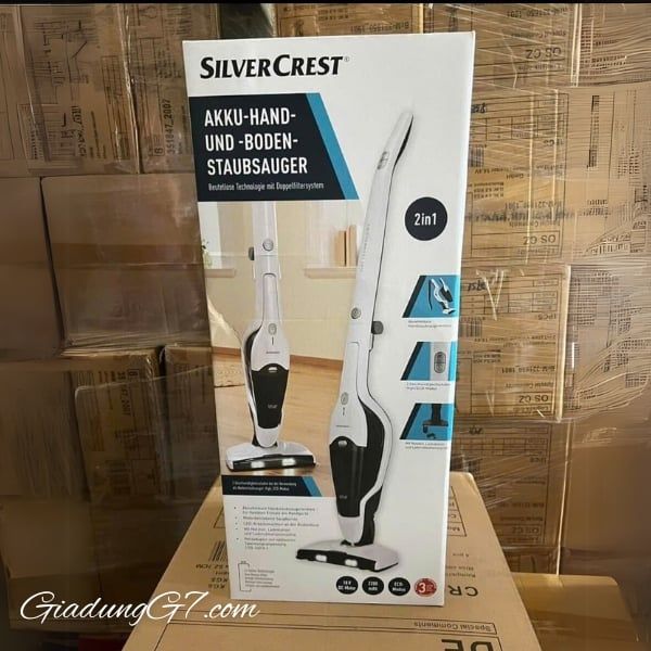 Máy hút bụi Silvercrest SHSS 18 B1 - Nội địa Đức - Máy hút bụi thẳng đứng có chổi hoặc máy hút bụi cầm tay có thể tháo rời.