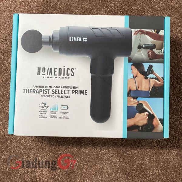 Súng massage Homedics HHP-680 – máy massage mô sâu dễ sử dụng để massage điểm kích hoạt mạnh mẽ và êm dịu tại nhà!