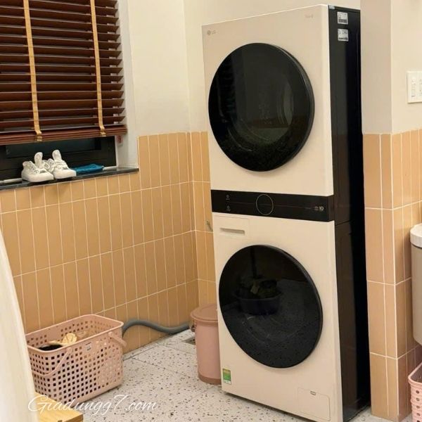 Tháp giặt sấy LG WashTower WT1410NHE Thiết kế hiện đại, phong cách Bắc Âu sang trọng