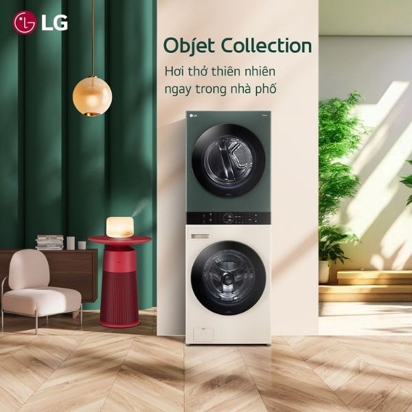 LG WashTower WT2116SHEG Thiết kế hiện đại, phong cách Bắc Âu sang trọng