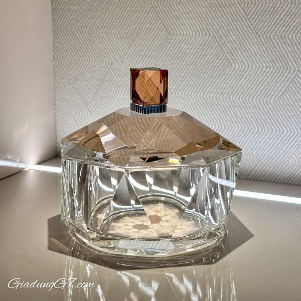 Thố pha lê New Haven Reflections Copenhagen 12cm màu vàng – Điểm nhấn tinh tế cho không gian sống