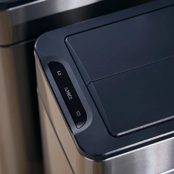 Thùng rác cảm biến cánh bướm Elpheco ELPH7534 Nắp mở bằng cảm biến hồng ngoại.