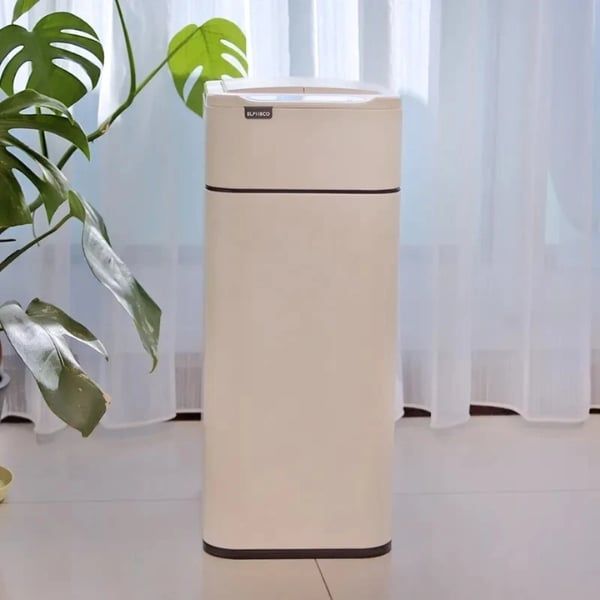 Thùng rác cảm biến cánh bướm Elpheco ELPH9811 20L - Trắng/Bạc/Kem