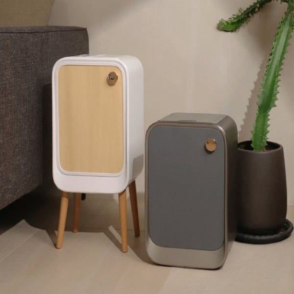 Thùng rác cảm biến Elpheco ELPH9716 – 20L màu xám có chân