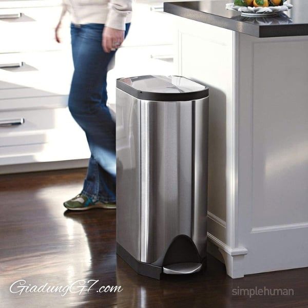 Thùng rác Simplehuman 18 Lít Hoàn hảo cho phòng tắm hoặc văn phòng tại nhà