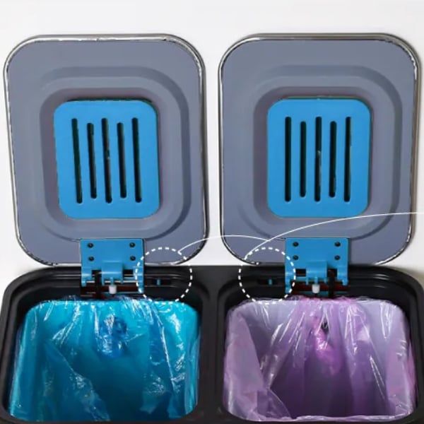 Thùng rác đạp chân đôi Elpheco ELPH7714 50L Thiết kế hoàn hảo