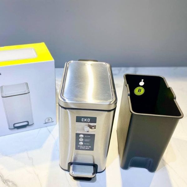 Thùng rác đạp chân EKO EK9380MT-6L Thiết kế tiết kiệm không gian