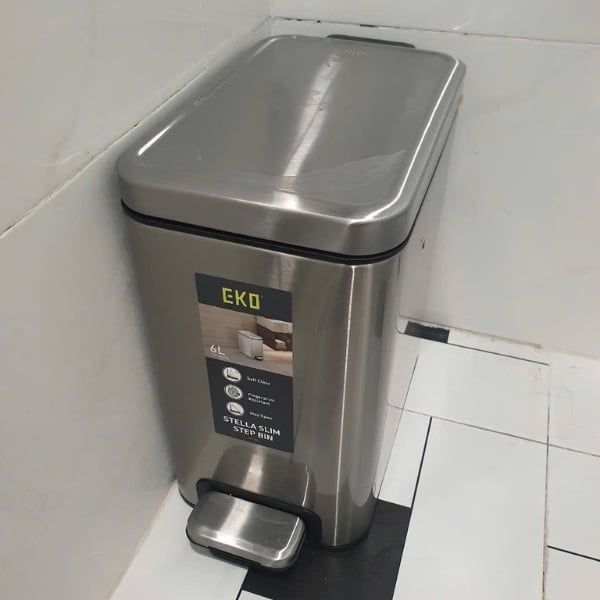 Thùng rác đạp chân EKO EK9380MT-6L Mở nắp dễ dàng bằng tay