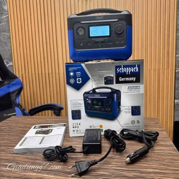 Trạm sạc Scheppach BSG600MAX Sạc nhanh chóng – Linh hoạt với mọi nguồn sạc