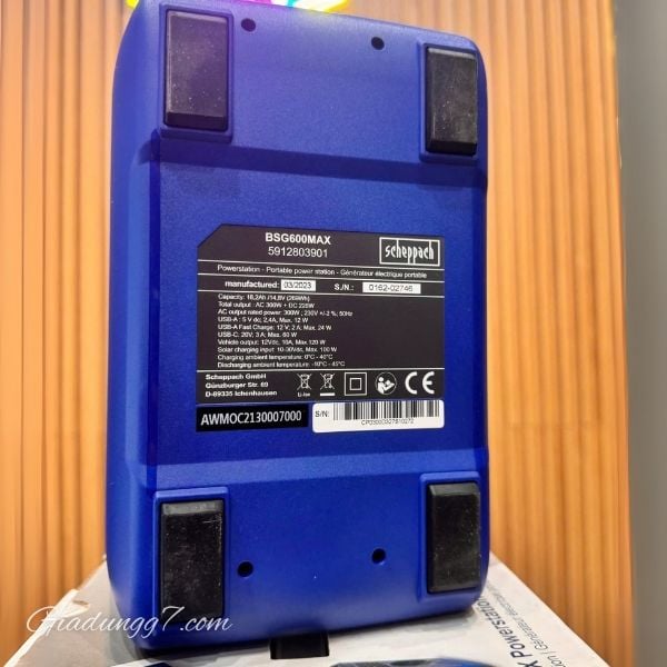 Scheppach BSG600MAX Cổng sạc đa dạng – Phục vụ mọi nhu cầu