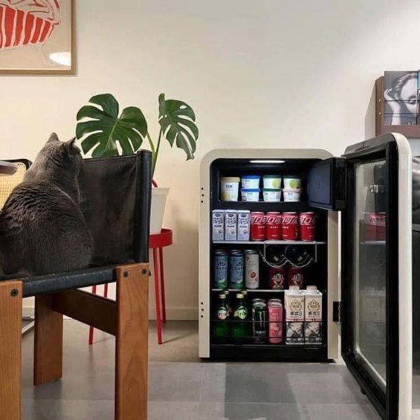 Tủ lạnh HCK 107L - Màu Be mặt kính Độ Bền Và Hiệu Quả Cao