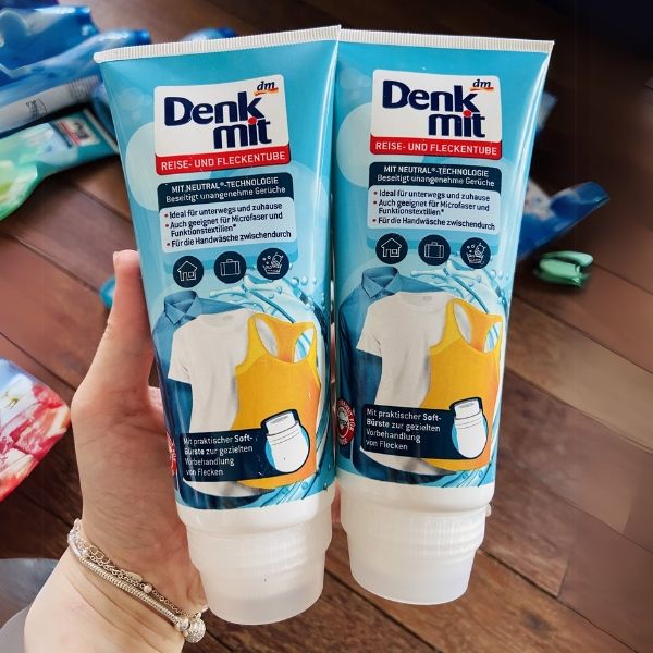 Sử dụng kem giặt tẩy Denkmit rất dễ dàng và hiệu quả