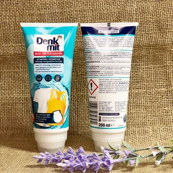 Tuýp kem giặt tẩy quần áo Denkmit 200ml Tiện dụng và dễ sử dụng