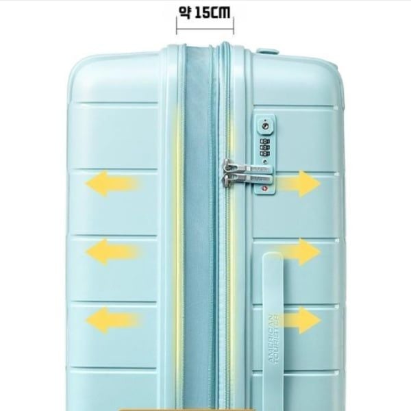Vali American Tourister Sayyes Chất liệu: PP cao cấp, lót polyester mềm mại.