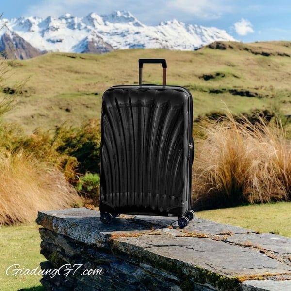 Vali Samsonite C-Lite size 28 màu đen Được sản xuất tại Châu Âu