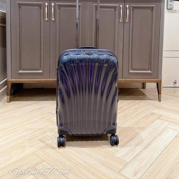 Vali Samsonite C-Lite size 20 màu xanh Midnight Được sản xuất tại Châu Âu