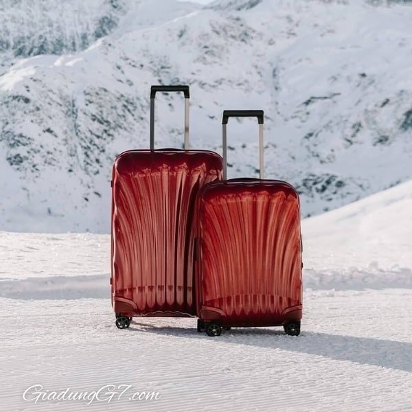 Vali Samsonite C-Lite size 20 màu đỏ Được sản xuất tại Châu Âu