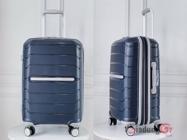 Vali Samsonite Freeform xanh Navy có gam màu tươi sáng, sạch sẽ được ưa chuộng nhất của hãng Samsonite