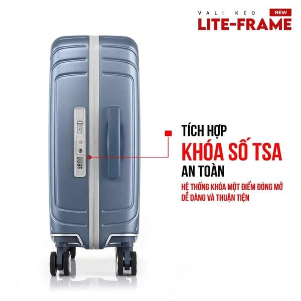 Vali kéo Samsonite Lite-Frame Spinner / Lite Frame với những tính năng hiện đại, an toàn cho các chuyến đi của bạn