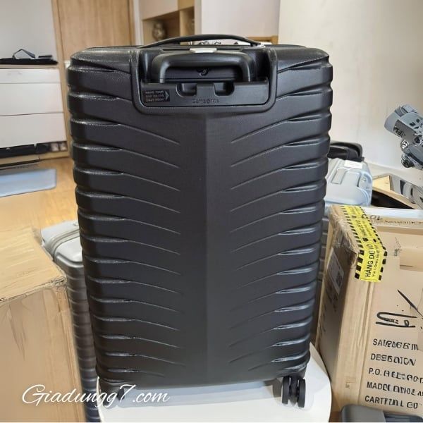 Set 3 Vali Samsonite Pivot 3 màu đen (S/M/L) Dây đai nén hành lý dạng chữ X cải tiến