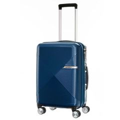 Vali Samsonite Volant size cabin 20 màu xanh có một thiết kế trẻ trung và phong cách với các chi tiết đường rãnh nhỏ được sắp xếp tinh tế