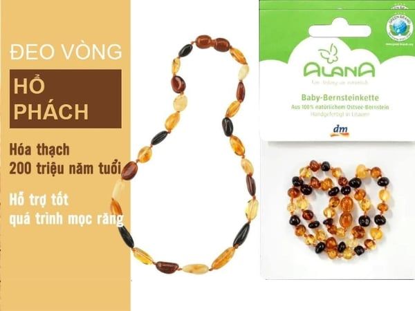 Vòng hổ phách Alana Đức cho bé nhiều màu với móc cài an toàn từ Alana là một sản phẩm có một không hai được làm thủ công.