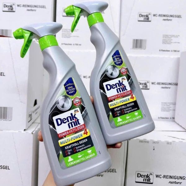 Xịt vệ sinh đa năng Denkmit Fett 750ml vệ sinh mọi vết bẩn dầu mỡ trong nhà bếp