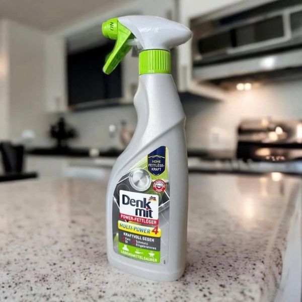 Xịt vệ sinh đa năng Denkmit Fett 750ml Loại bỏ vết dầu mỡ và cháy xém mạnh mẽ