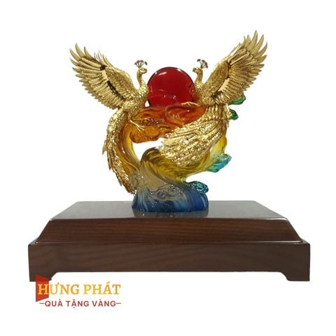 Tượng Loan Phượng Dát Vàng 24K – Biểu Tượng Hạnh Phúc Vợ Chồng