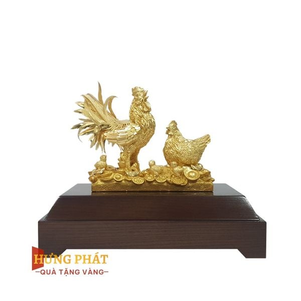 Đàn Gà Dát Vàng 24K hungphatgold.vn