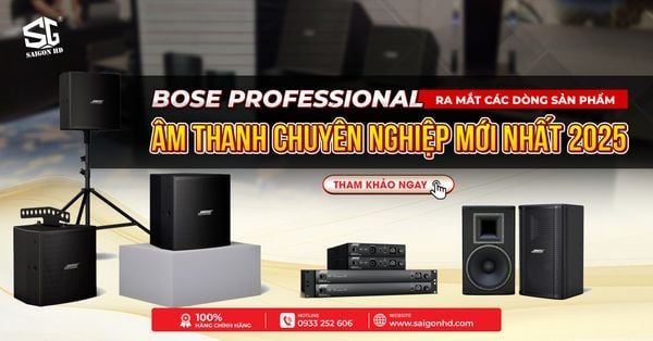 Các dòng sản phẩm âm thanh chuyên nghiệp mới ra mắt 2025 của Bose Professional