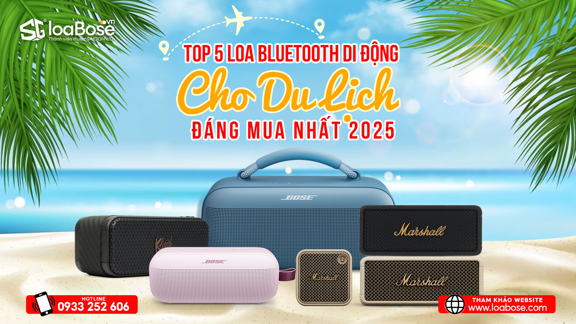 Top 5 loa Bluetooth di động đáng mua nhất 2025 khi đi trekking, picnic, du lịch