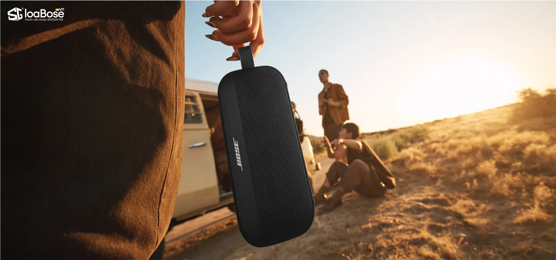Loa Bluetooth di động Bose SoundLink Flex II dành cho trekking, picnic