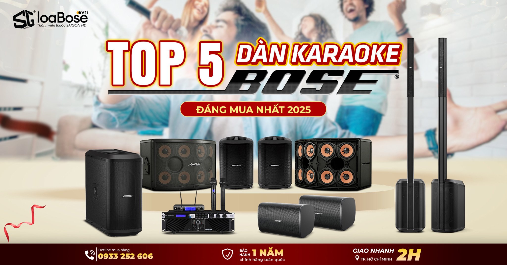 Top 5 dàn âm thanh Karaoke chuyên nghiệp Bose chính hãng đáng mua nhất 2025